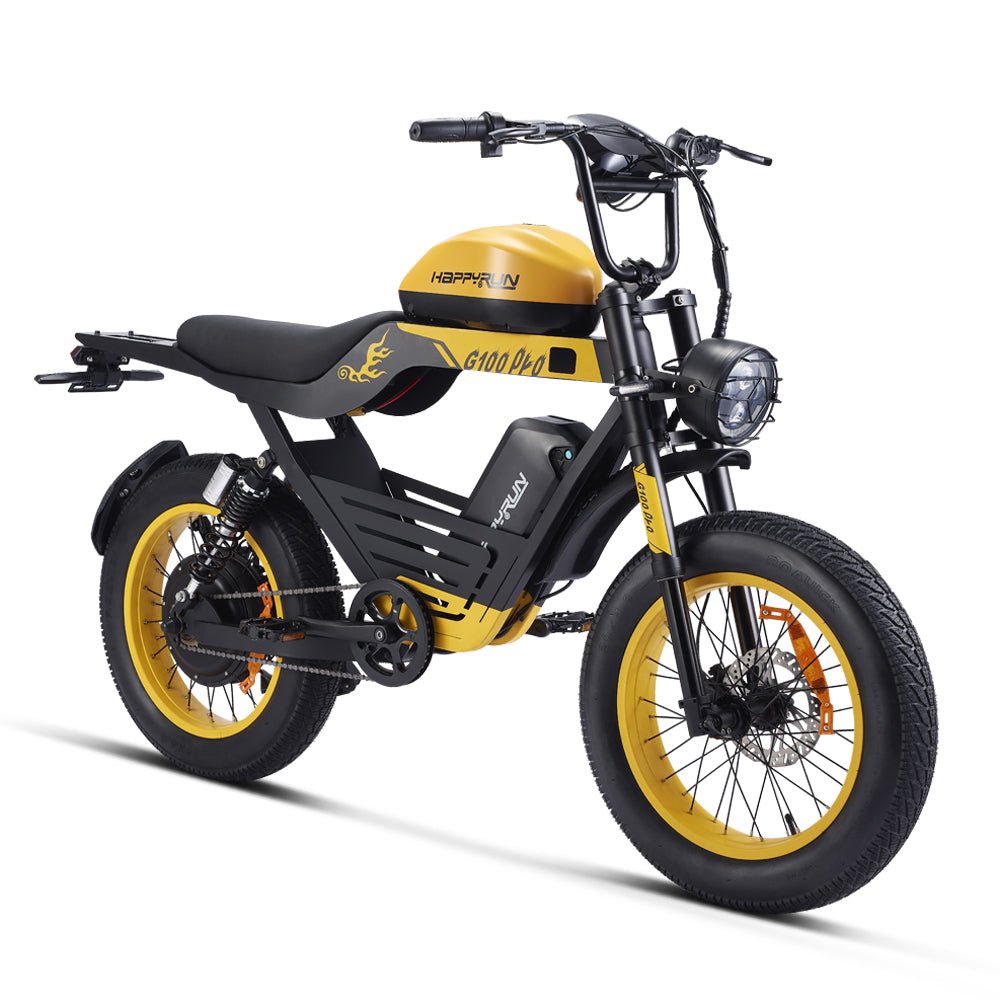 HappyRun G100 Pro 6000W Full Suspension, Long Range E-Bike