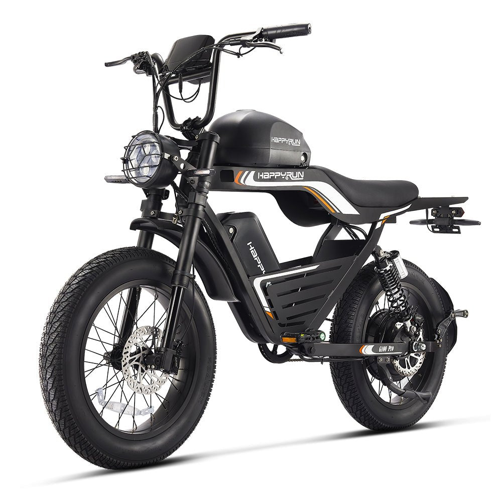 HappyRun G100 Pro 6000W Full Suspension, Long Range E-Bike