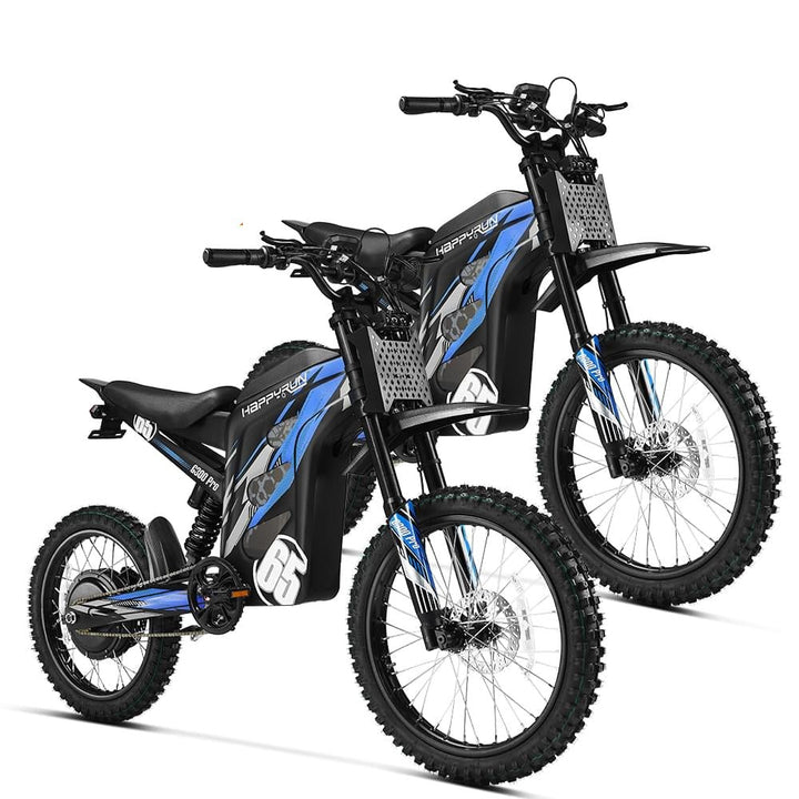 HappyRun G300 Pro 6500W Electric Dirt Bike - Combo Dirt Electric Bikes Blue X2 3