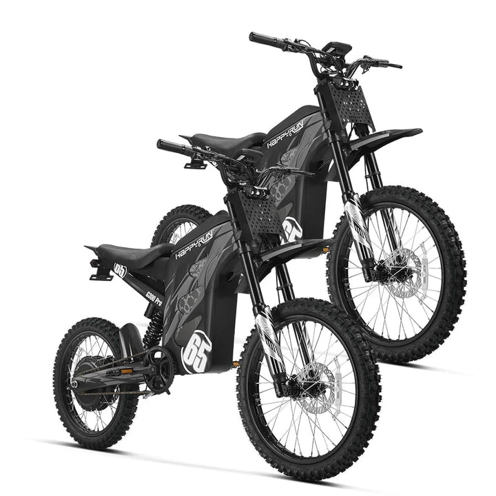 HappyRun G300 Pro 6500W Electric Dirt Bike - Combo Dirt Electric Bikes Black X2 4