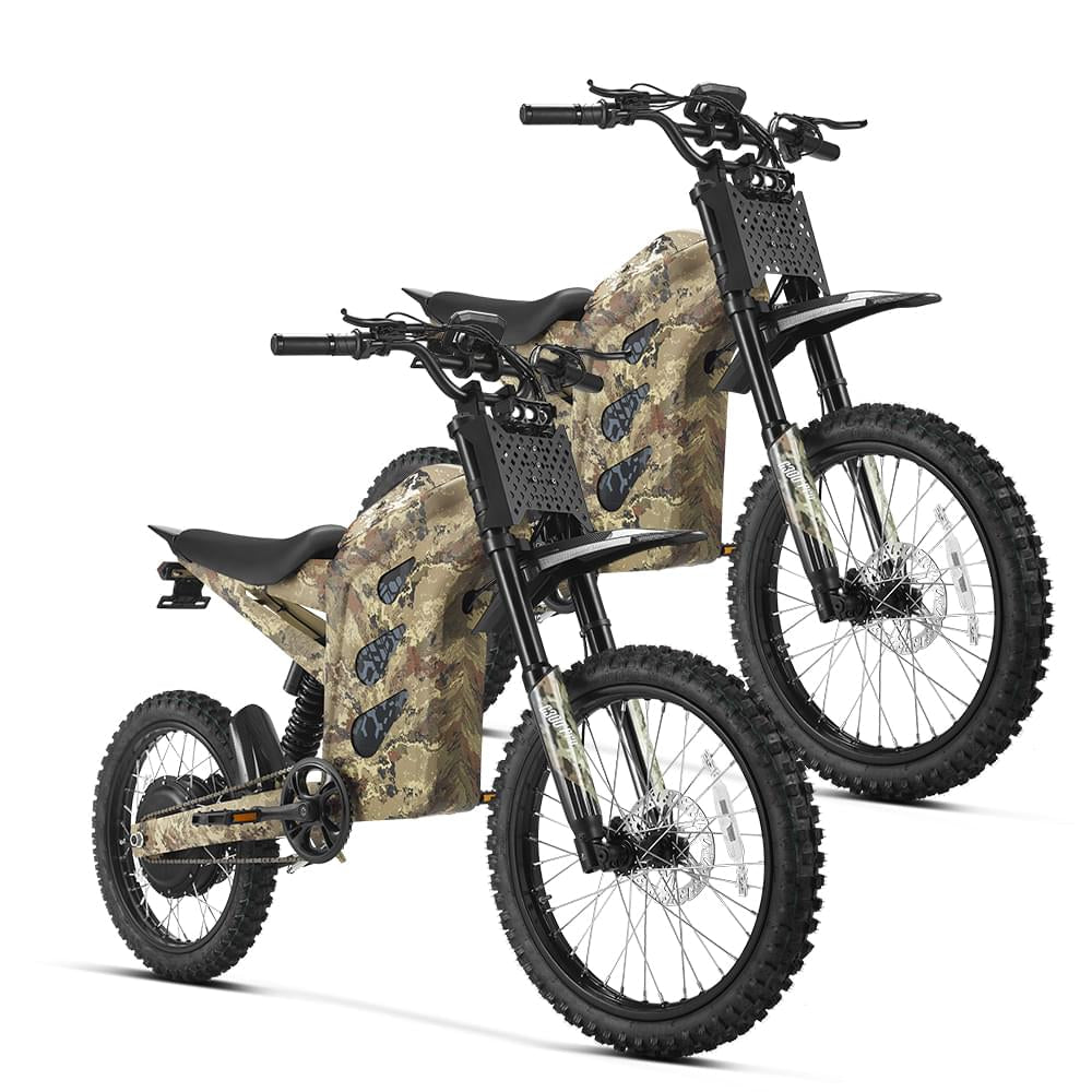 HappyRun G300 Pro 6500W Electric Dirt Bike - Combo Dirt Electric Bikes Camo X2 10