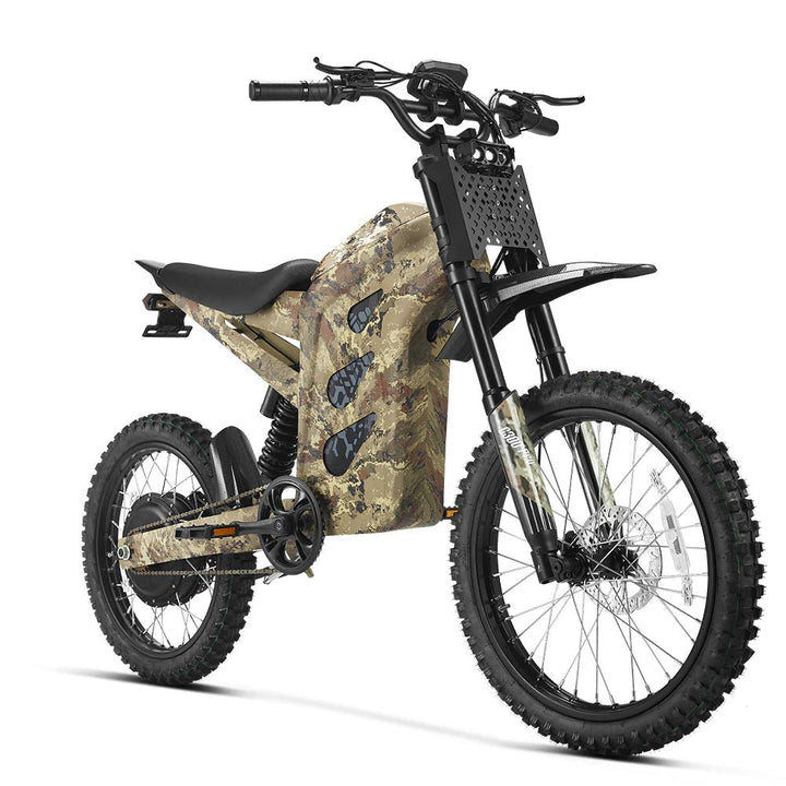 HappyRun G300 Pro 6500W Electric Dirt Bike Dirt Electric Bikes Camo 16