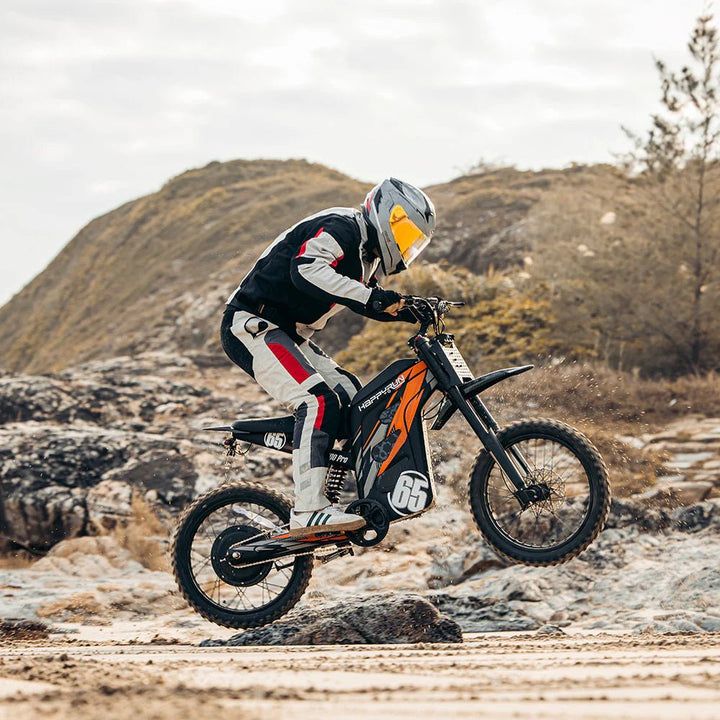 HappyRun G300 Pro Full Suspension, Long Range 6500W High-Performance E-Moto - EBike Haul