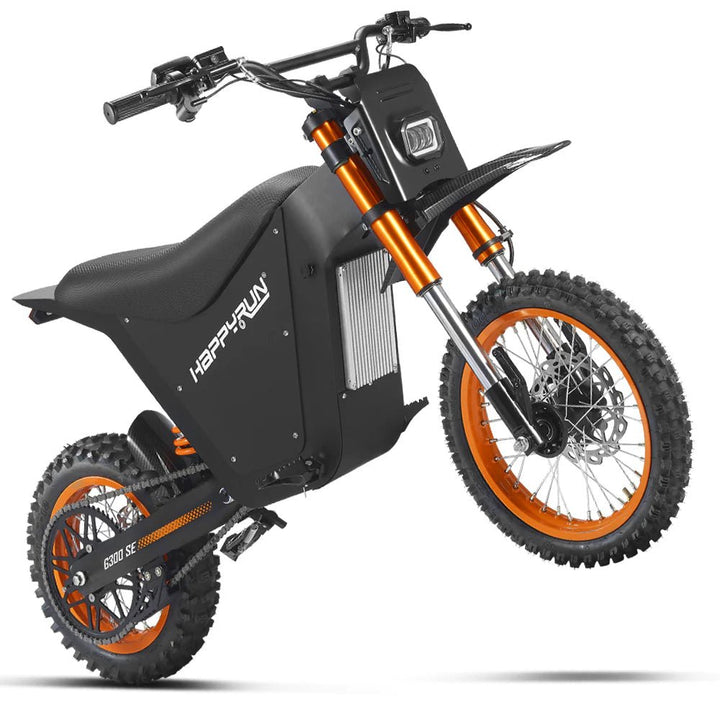 HappyRun G300 SE Electric Mini Dirt Bike with Mid-Drive for Teens & Adults HappyRun Electric Bikes Orange 2