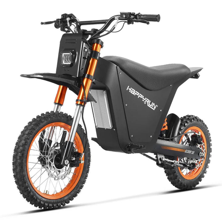 HappyRun G300 SE Electric Mini Dirt Bike with Mid-Drive for Teens & Adults HappyRun Electric Bikes Blue 4
