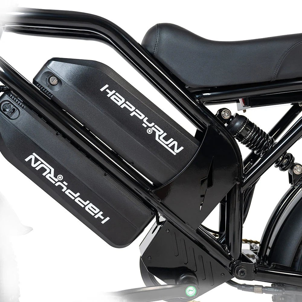 HappyRun G70 Full Suspension, Fat Tire,Two-Seater Fast E-Cargo Bike