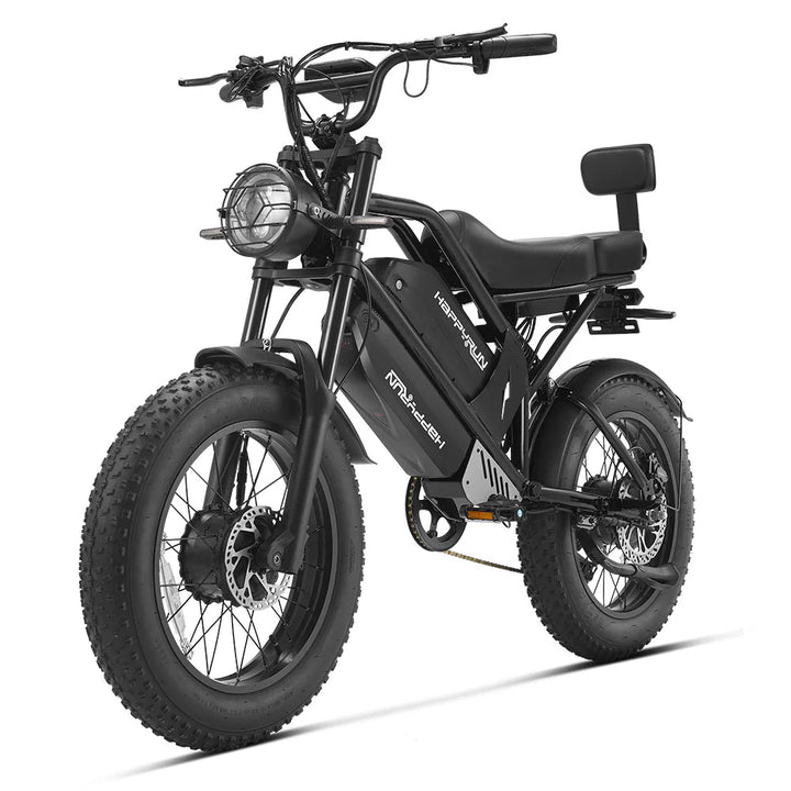HappyRun G70 Pro Dual-Motor Dual-Battery Electric Cargo Bike Cargo Electric Bikes Without Rear 4