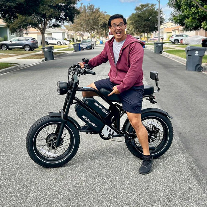 HappyRun G70 Pro Dual-Motor Dual-Battery Electric Cargo Bike Cargo Electric Bikes Without Rear 17
