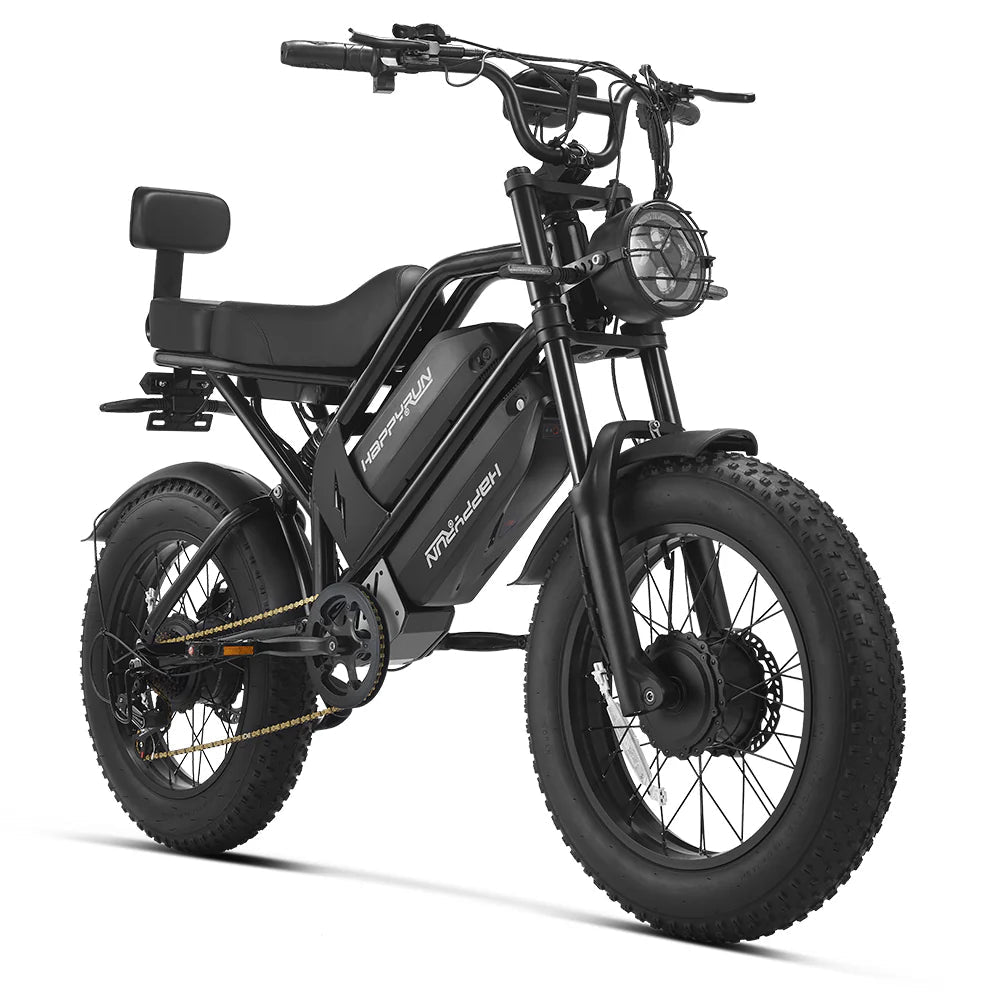 HappyRun G70 Pro Dual-Motor Dual-Battery Electric Cargo Bike Cargo Electric Bikes Without Rear 1