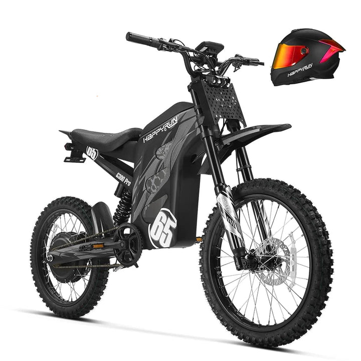 HappyRun Ultimate Dirt eBike Combo: F18 2.0 &amp; G300 Pro Dirt Electric Bikes Black + Orange 26