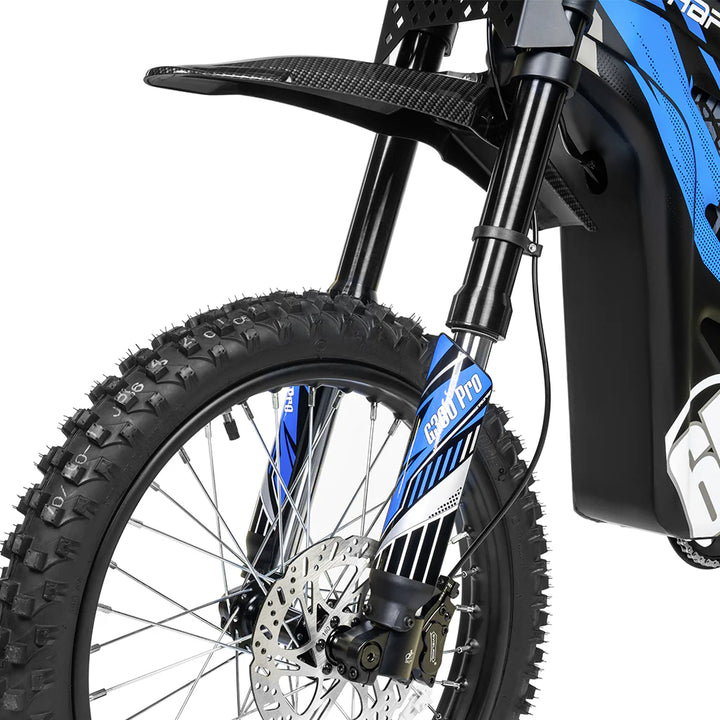 HappyRun G300 Pro Full Suspension, Long Range 6500W High-Performance E-Moto
