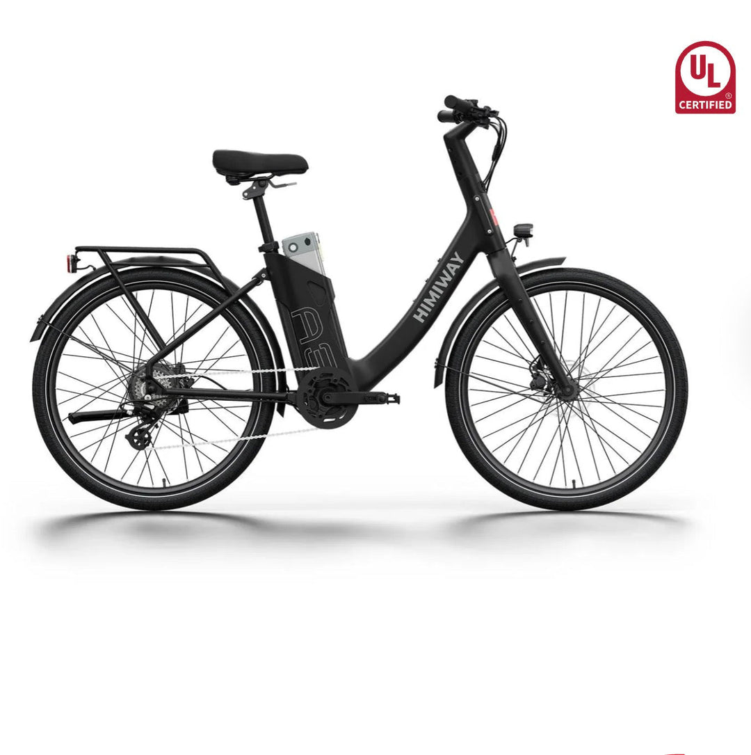 Himiway A3 ST Urban Electric Commuter Bike Full Suspension Electric Bikes Black 11