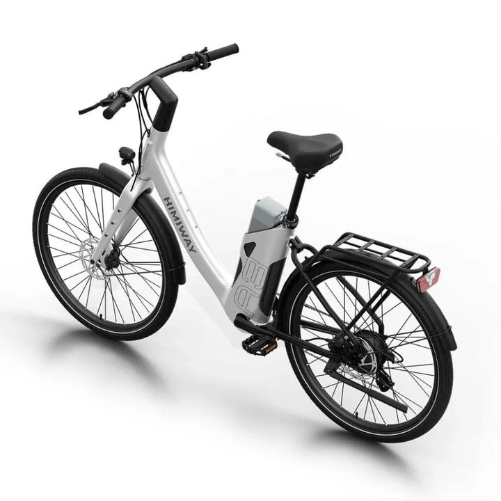 Himiway A3 ST Urban Electric Commuter Bike Full Suspension Electric Bikes White 6