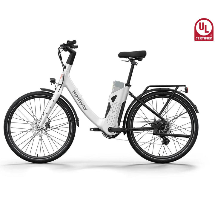 Himiway A3 ST Urban Electric Commuter Bike Full Suspension Electric Bikes White 3