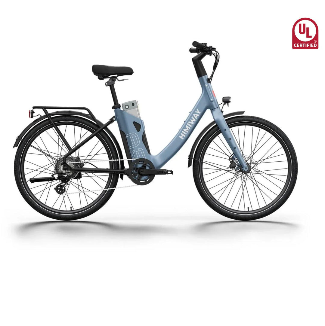 Himiway A3 ST Urban Electric Commuter Bike Full Suspension Electric Bikes Indigo 12