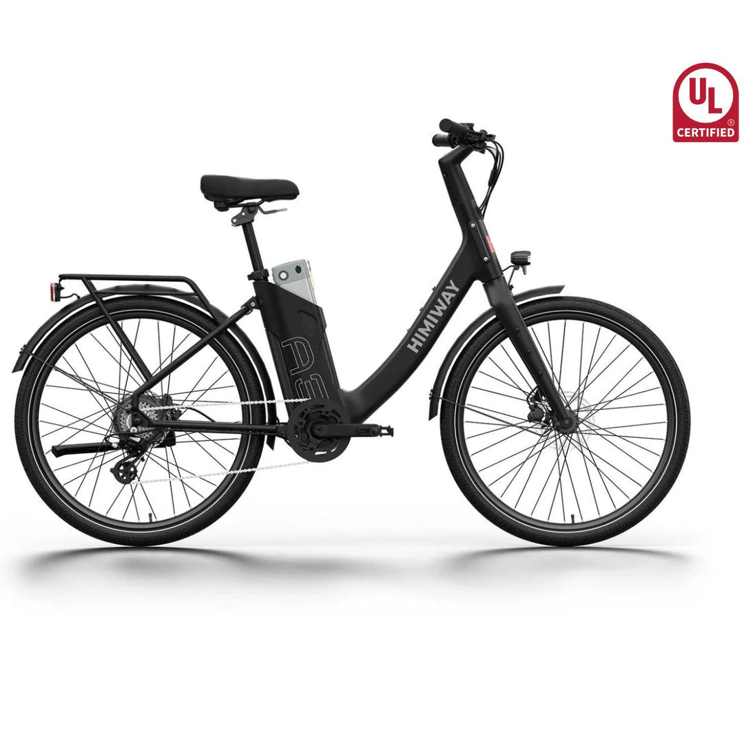 Himiway A3 ST Urban Electric Commuter Bike Full Suspension Electric Bikes White 4