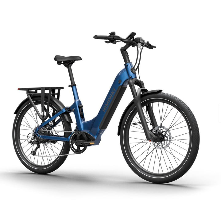 Himiway A7 Commuter E-Bike Full Suspension Electric Bikes Midnight Blue 12