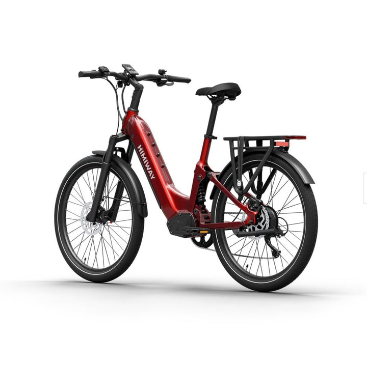 Himiway A7 Commuter E-Bike Full Suspension Electric Bikes Red 5