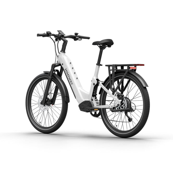 Himiway A7 Commuter E-Bike Full Suspension Electric Bikes White 7