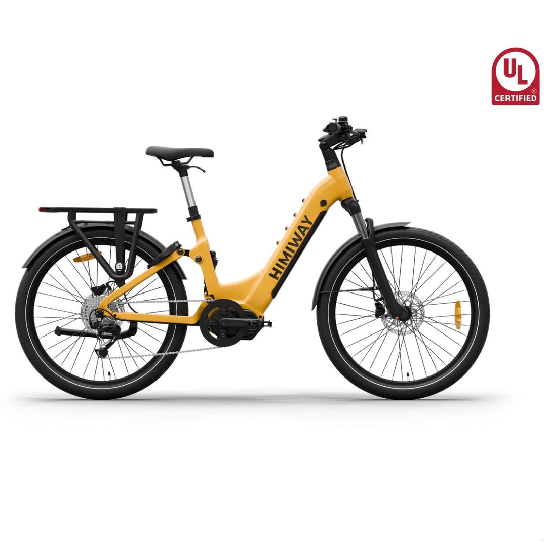Himiway A7 Pro Commuter Full Suspension E-Bike Full Suspension Electric Bikes Darkorange 3
