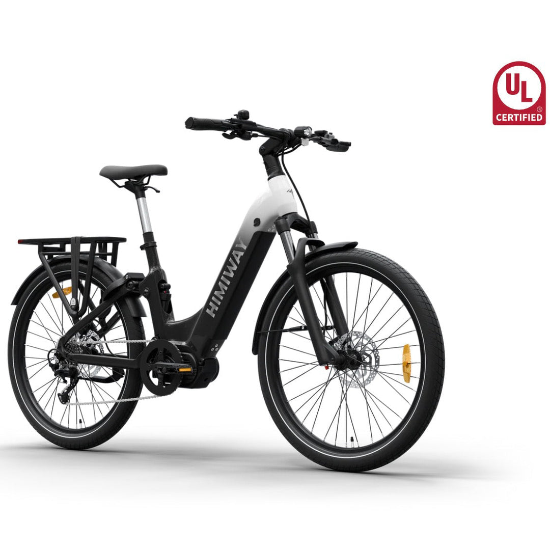 Himiway A7 Pro Commuter Full Suspension E-Bike Full Suspension Electric Bikes Green 13