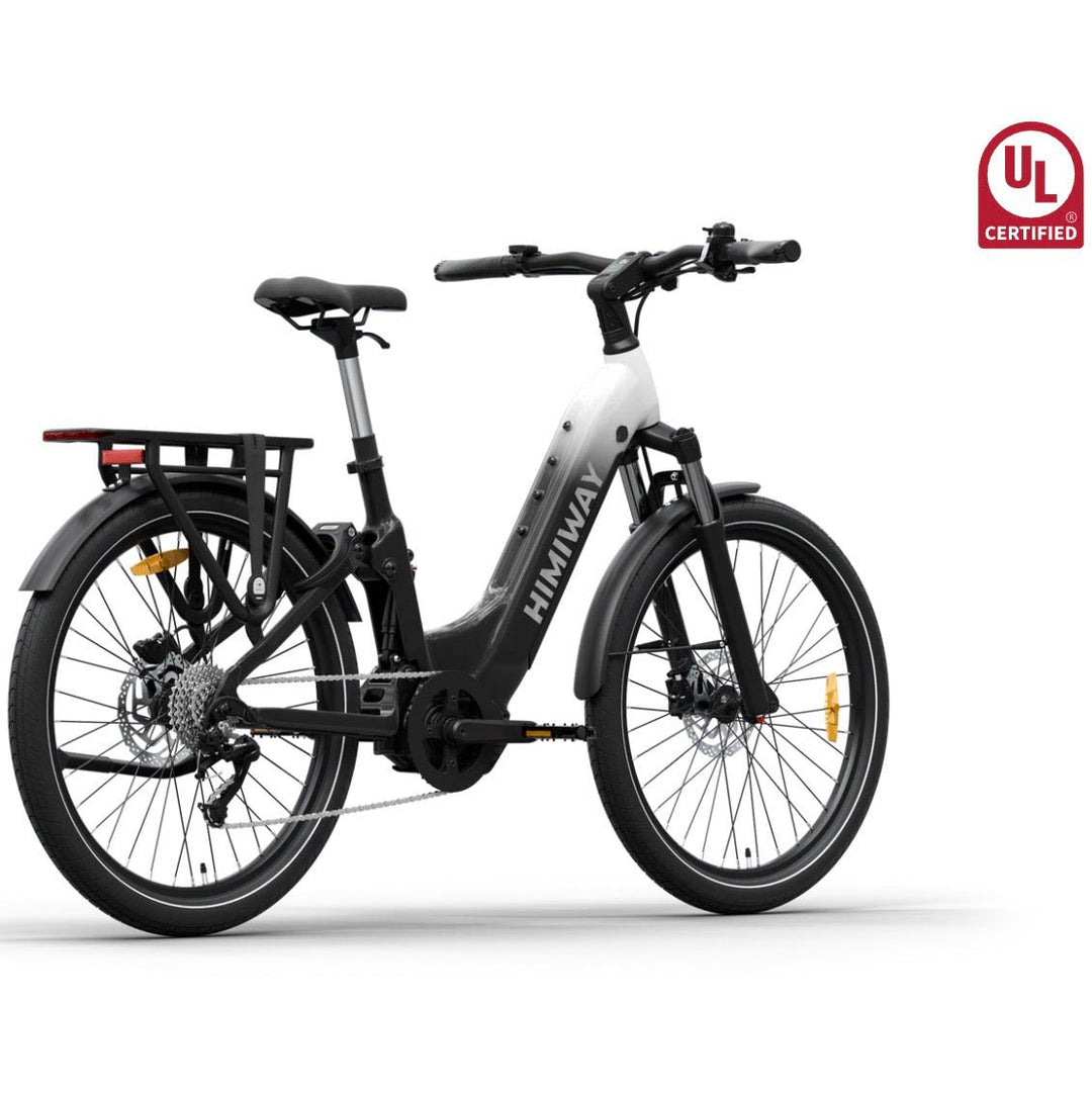 Himiway A7 Pro Commuter Full Suspension E-Bike Full Suspension Electric Bikes Green 14