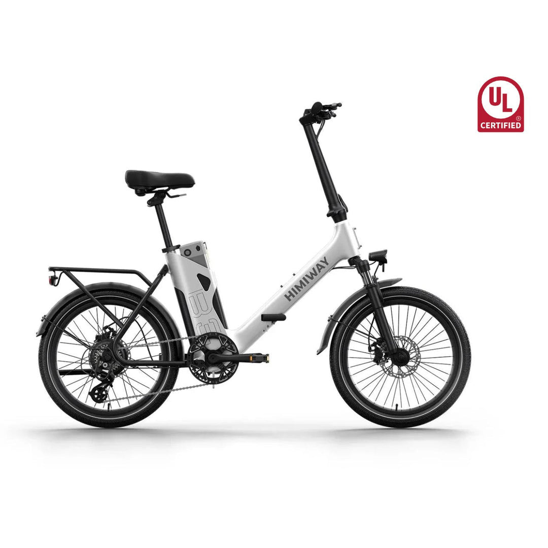 Himiway B3 Foldable Electric Commuter Bike Folding Electric Bikes White 3