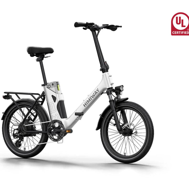 Himiway B3 Foldable Electric Commuter Bike Folding Electric Bikes White 5