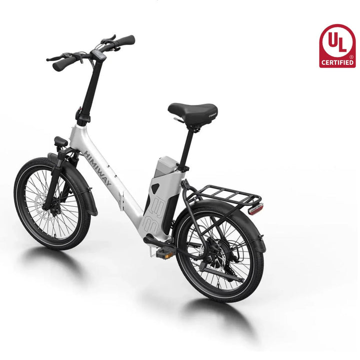Himiway B3 Foldable Electric Commuter Bike Folding Electric Bikes White 7