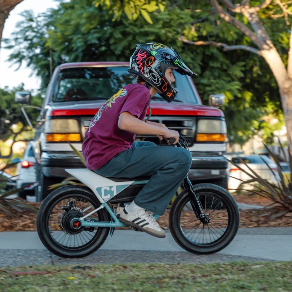 Himiway C1 Kids Kids Electric Bikes Cyan 11