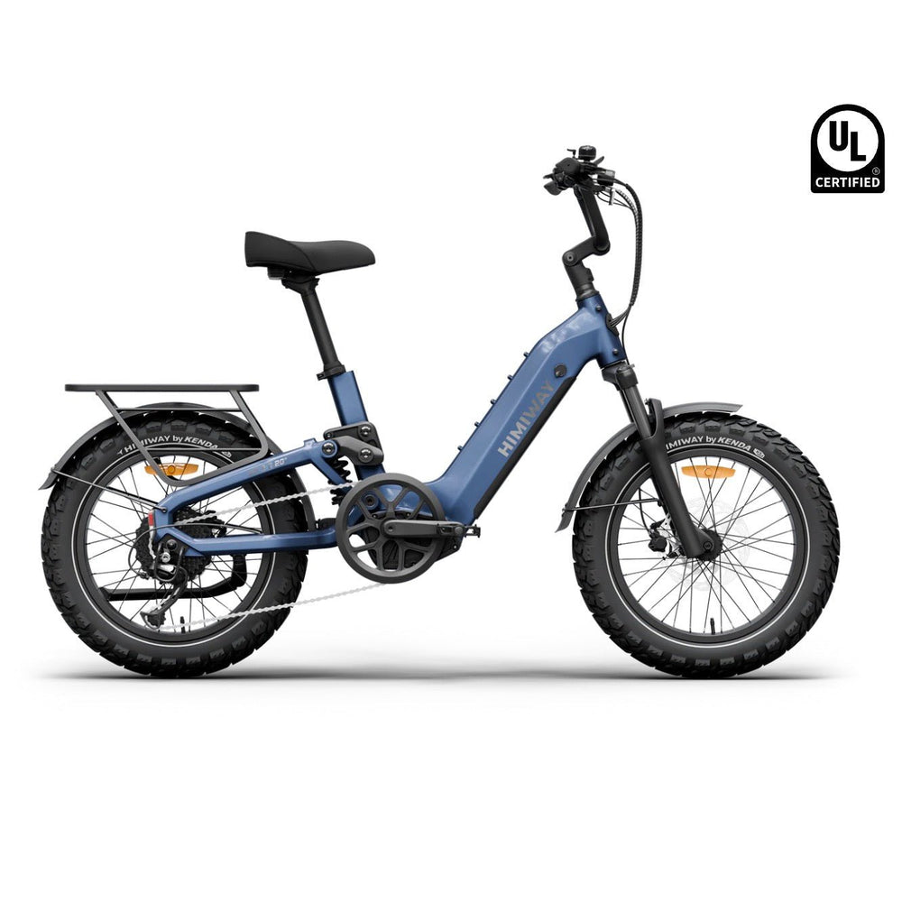 Himiway D5 2.0 20" eBike Cargo Electric Bikes Midnight Blue 2