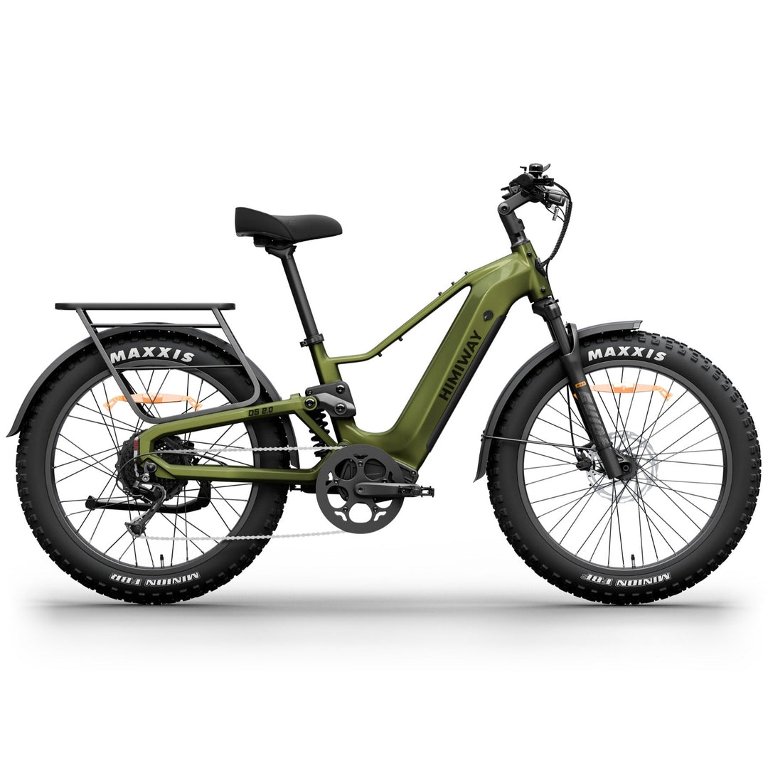 Himiway D5 2.0 E-Bike Mountain Electric Bikes Olive Green 1