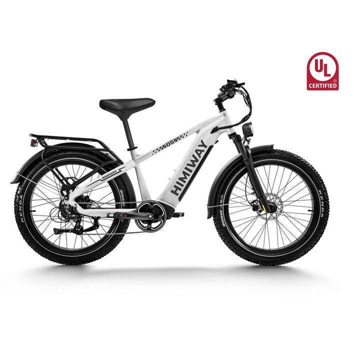 Himiway D5 Zebra All Terrain E-Bike Himiway Electric Mountain Bike White 10