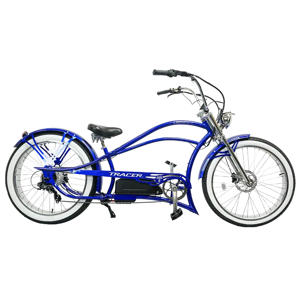 Tracer Legend GT7 1000W Stretch Cruiser Chopper Bike