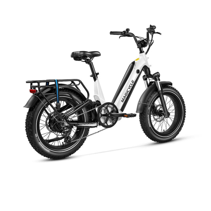 Magicycle 20"Deer ST Full Suspension Ebike SUV Fat Tire Electric Bikes Pearl White 8