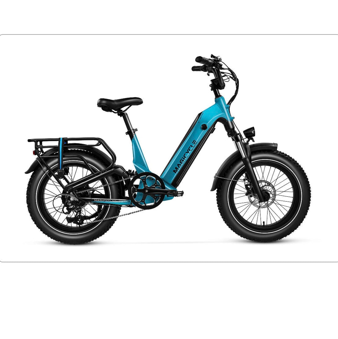 Magicycle 20"Deer ST Full Suspension Ebike SUV Fat Tire Electric Bikes Sierra Blue 30