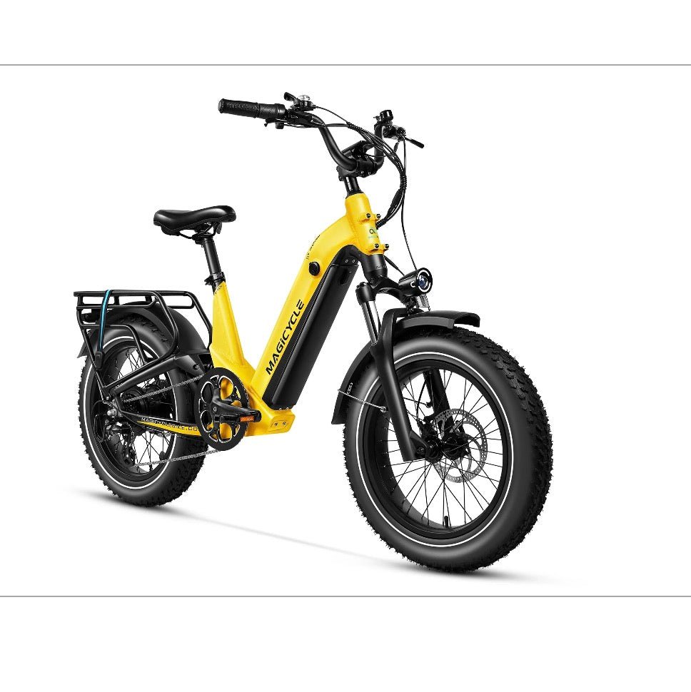 Magicycle 20"Deer ST Full Suspension Ebike SUV Fat Tire Electric Bikes Dawn Yellow 18