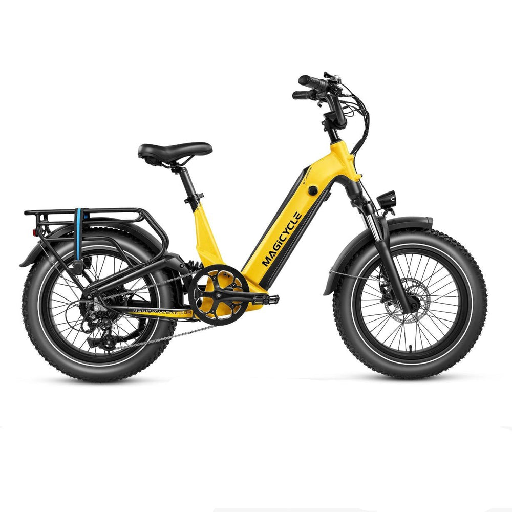 Magicycle 20"Deer ST Full Suspension Ebike SUV Fat Tire Electric Bikes Pearl White 2