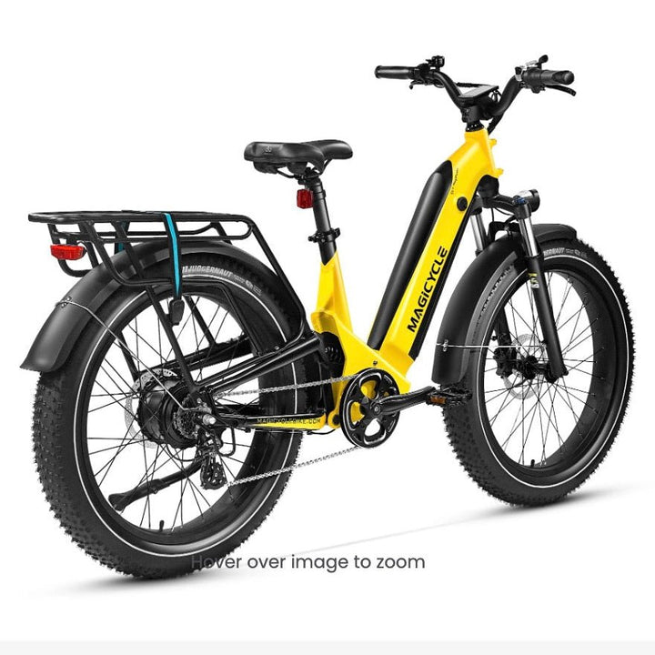 Magicycle 26"Deer ST Full Suspension Ebike SUV Step-Thru Electric Bikes Dawn Yellow 3