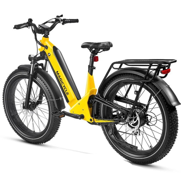 Magicycle 26"Deer ST Full Suspension Ebike SUV Step-Thru Electric Bikes Dawn Yellow 4
