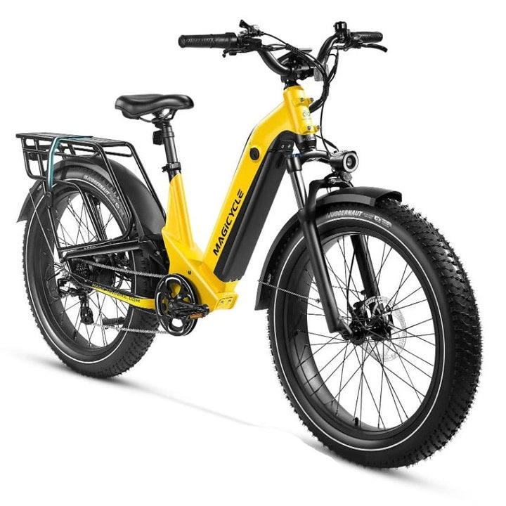 Magicycle 26"Deer ST Full Suspension Ebike SUV Step-Thru Electric Bikes Dawn Yellow 7