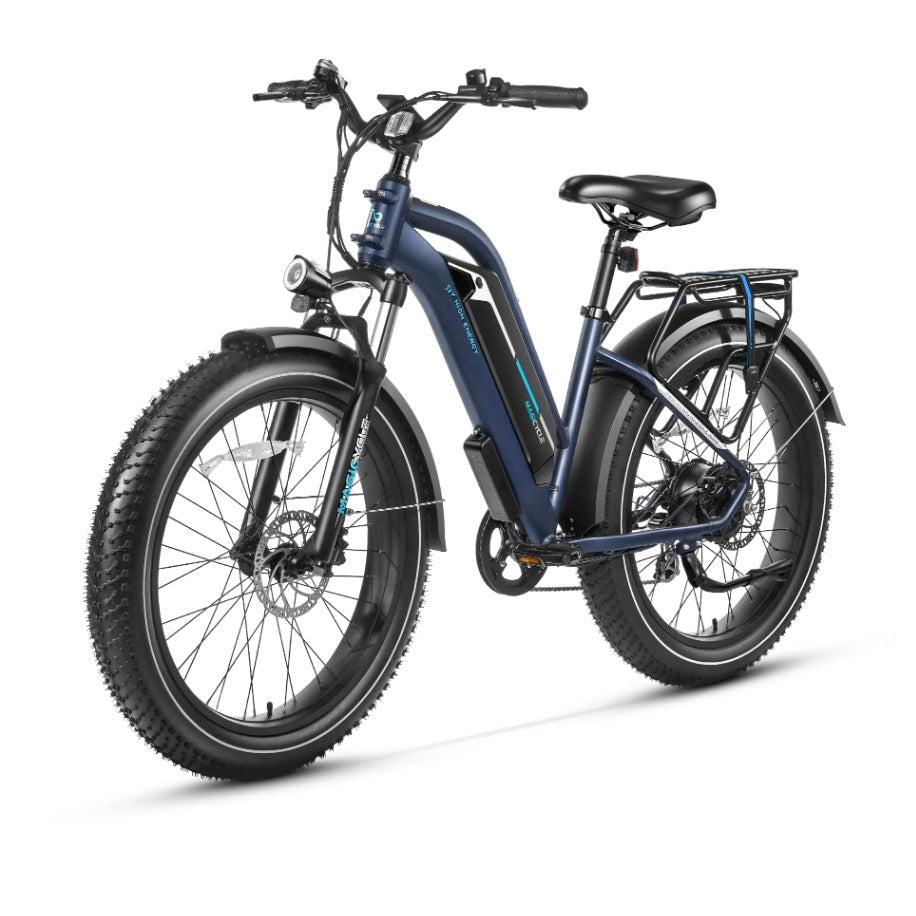 MAGICYCLE Cruiser Pro Mid ST Fat Tire Electric Bikes Pearl White 10