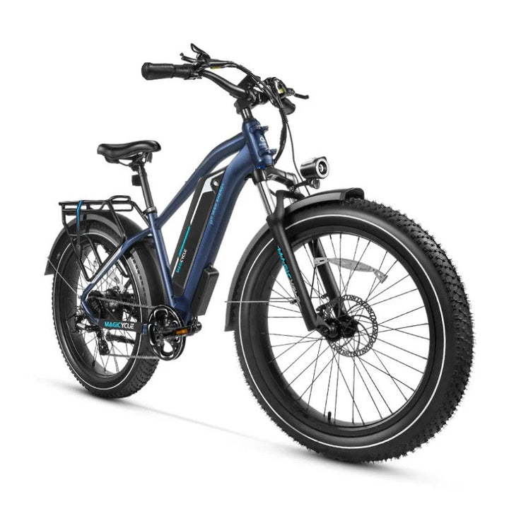 MAGICYCLE Cruiser Pro Mid Step-Over Fat Tire Electric Bikes Midnight Blue 3