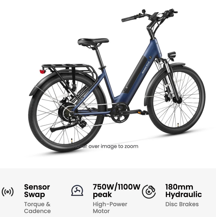 MAGICYCLE CT-1 Commuter Torque Sensor Commuter Electric Bikes Maroon 11
