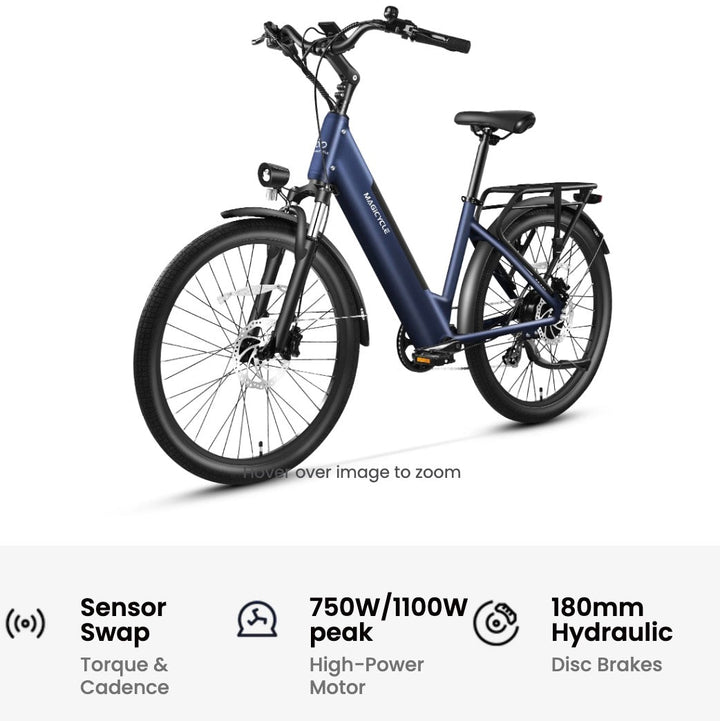 MAGICYCLE CT-1 Commuter Torque Sensor Commuter Electric Bikes Maroon 9