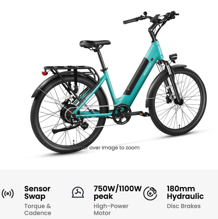 MAGICYCLE CT-1 Commuter Torque Sensor Commuter Electric Bikes Maroon 21