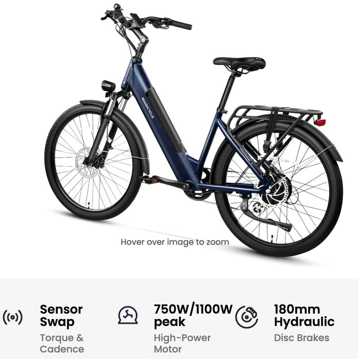 MAGICYCLE CT-1 Commuter Torque Sensor Commuter Electric Bikes Maroon 12