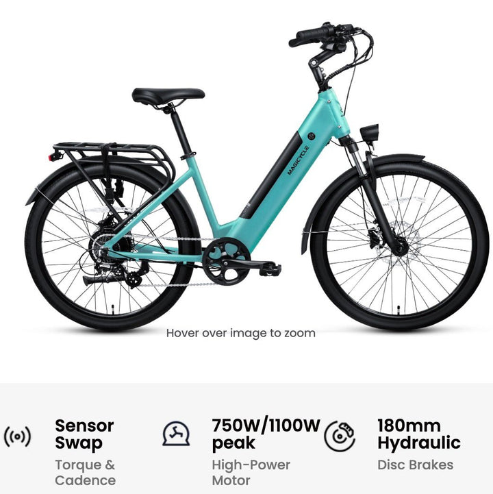 MAGICYCLE CT-1 Commuter Torque Sensor Commuter Electric Bikes Maroon 14
