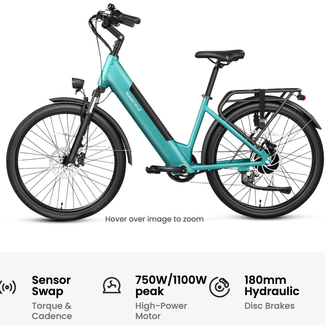 MAGICYCLE CT-1 Commuter Torque Sensor Commuter Electric Bikes Maroon 23