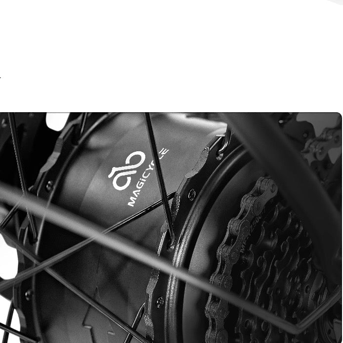 Magicycle Deer 2.0 ST Full Suspension Fat Tire Electric Bikes Pearl White 35
